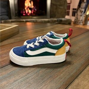 Vans Kids' Blue and Green Sneakers